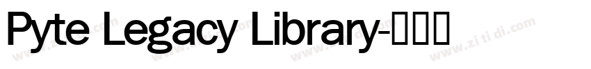 Pyte Legacy Library字体转换